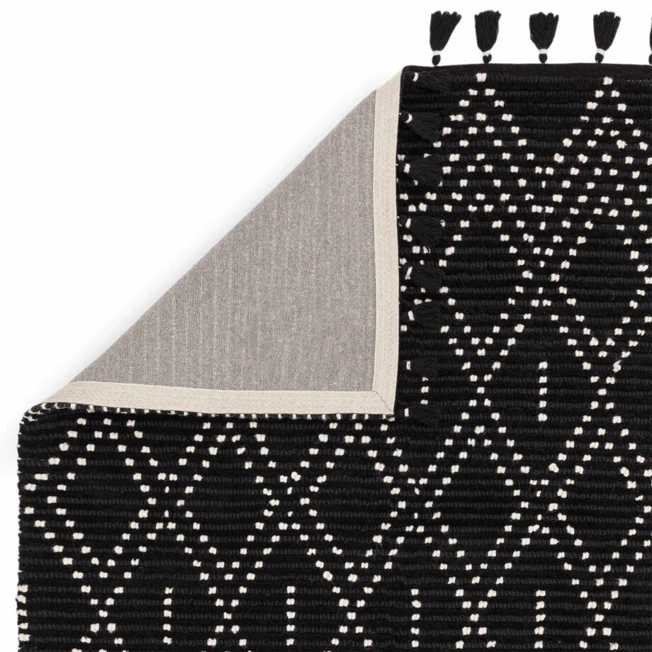 Asiatic Nepal black cream diamond rug 3