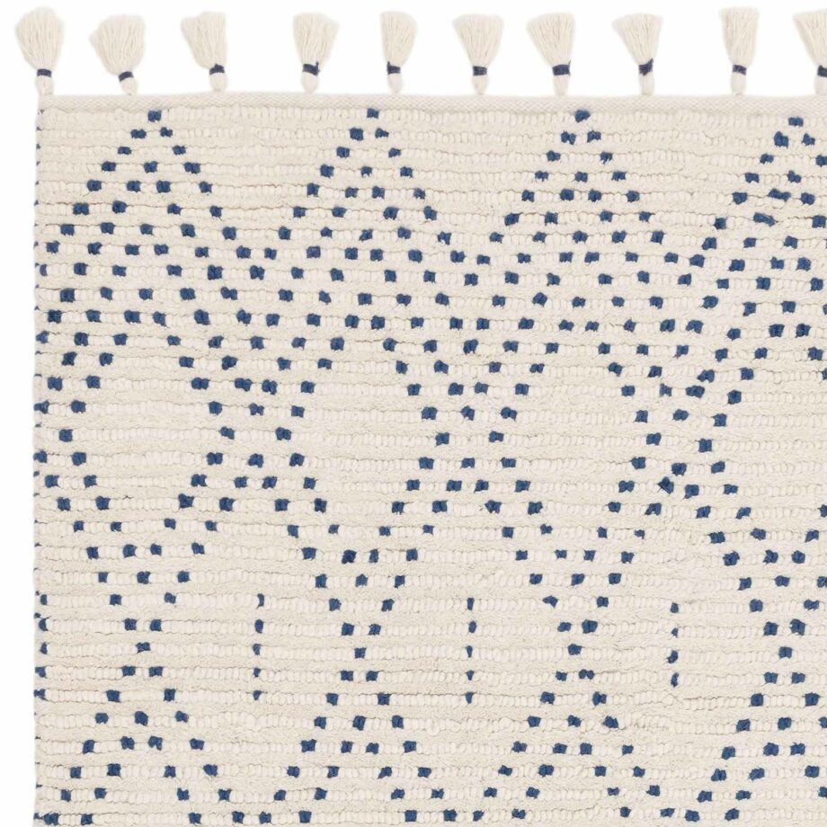 Asiatic Nepal cream blue diamond rug 2