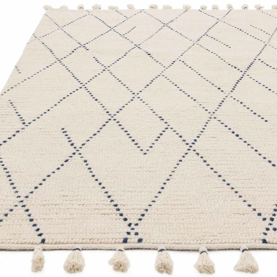 Asiatic Nepal cream blue linear rug 1