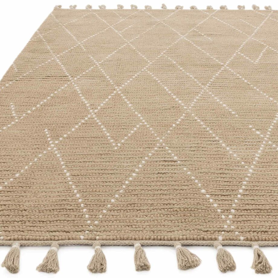Asiatic Nepal sand cream linear rug 1