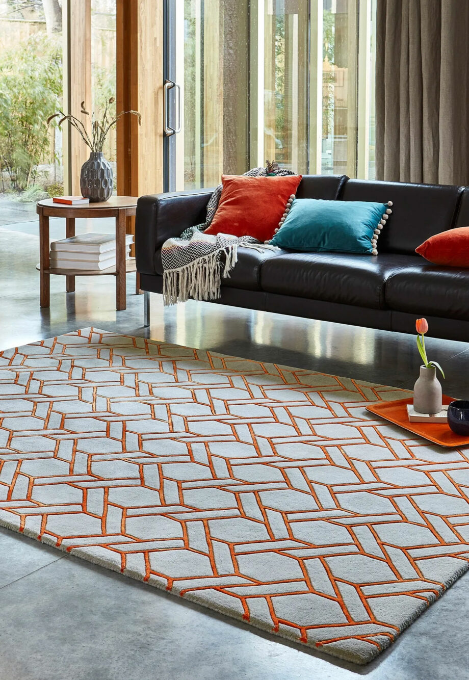 Asiatic Nexus fine lines silver orange LS