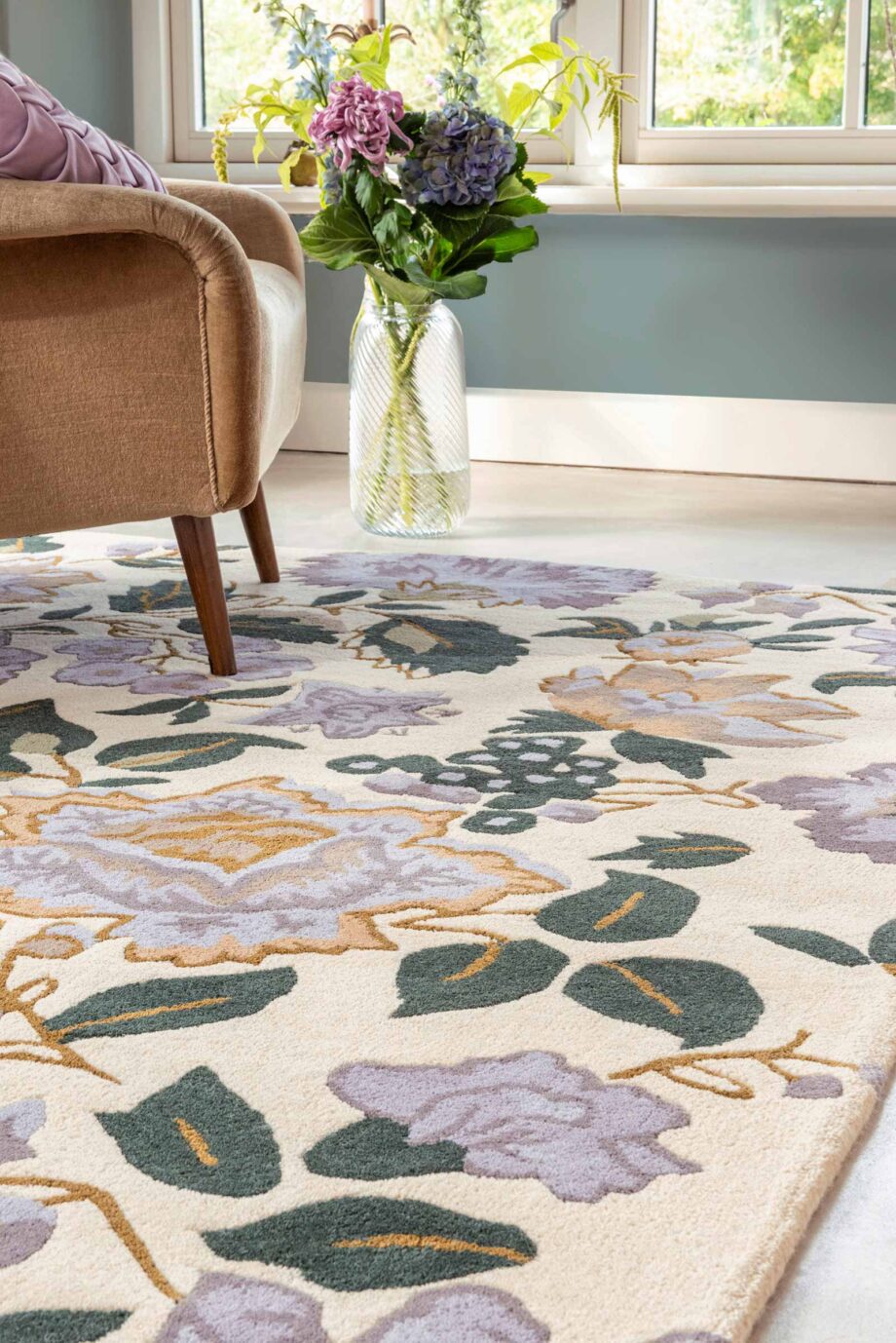 Laura Ashley Wendling Floral Heather Purple 083104 interior D