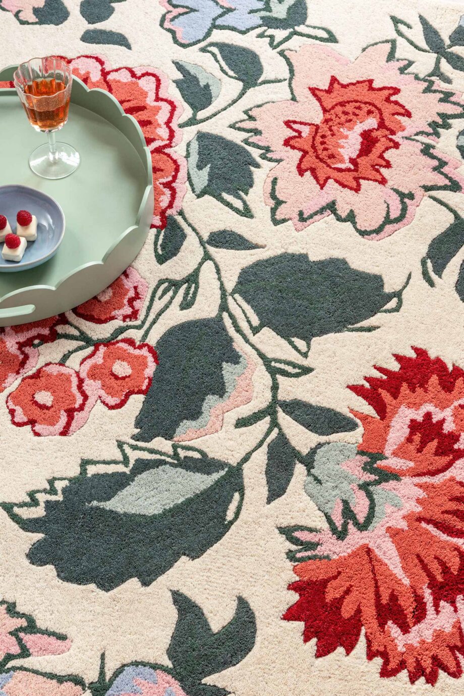 Laura Ashley Wendling Floral Poppy Red 083100 interior B