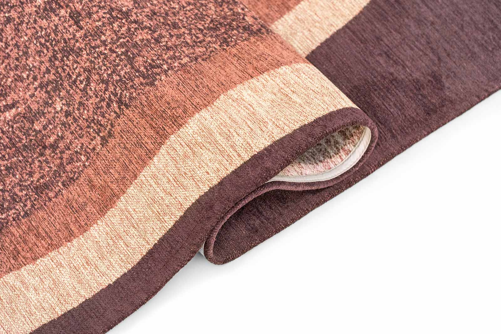 Louis De Poortere rug Craft 2064 Marble Rosewood fold