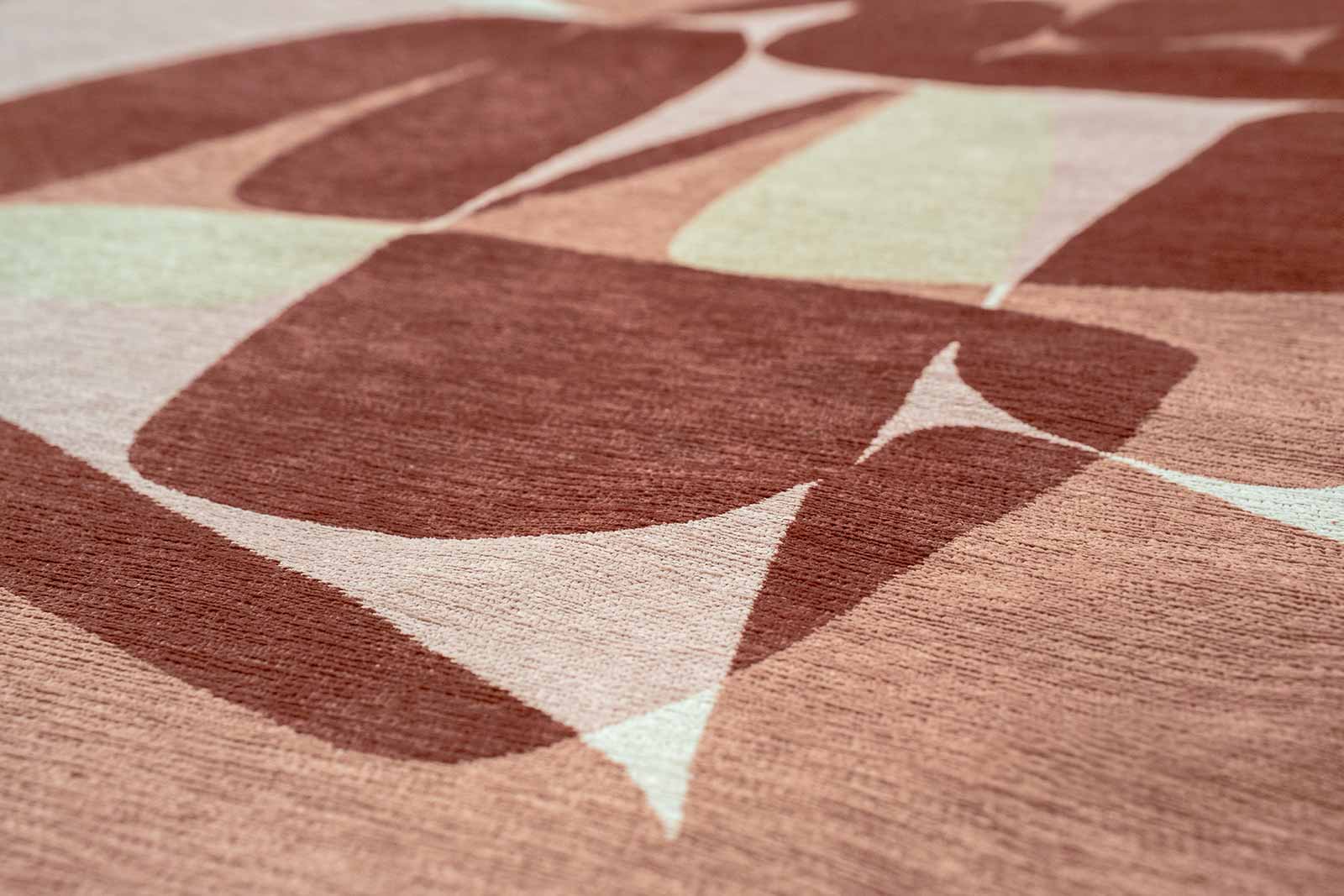Louis De Poortere rug Gallery 2088 Stones Cherry Mocha zoom 3