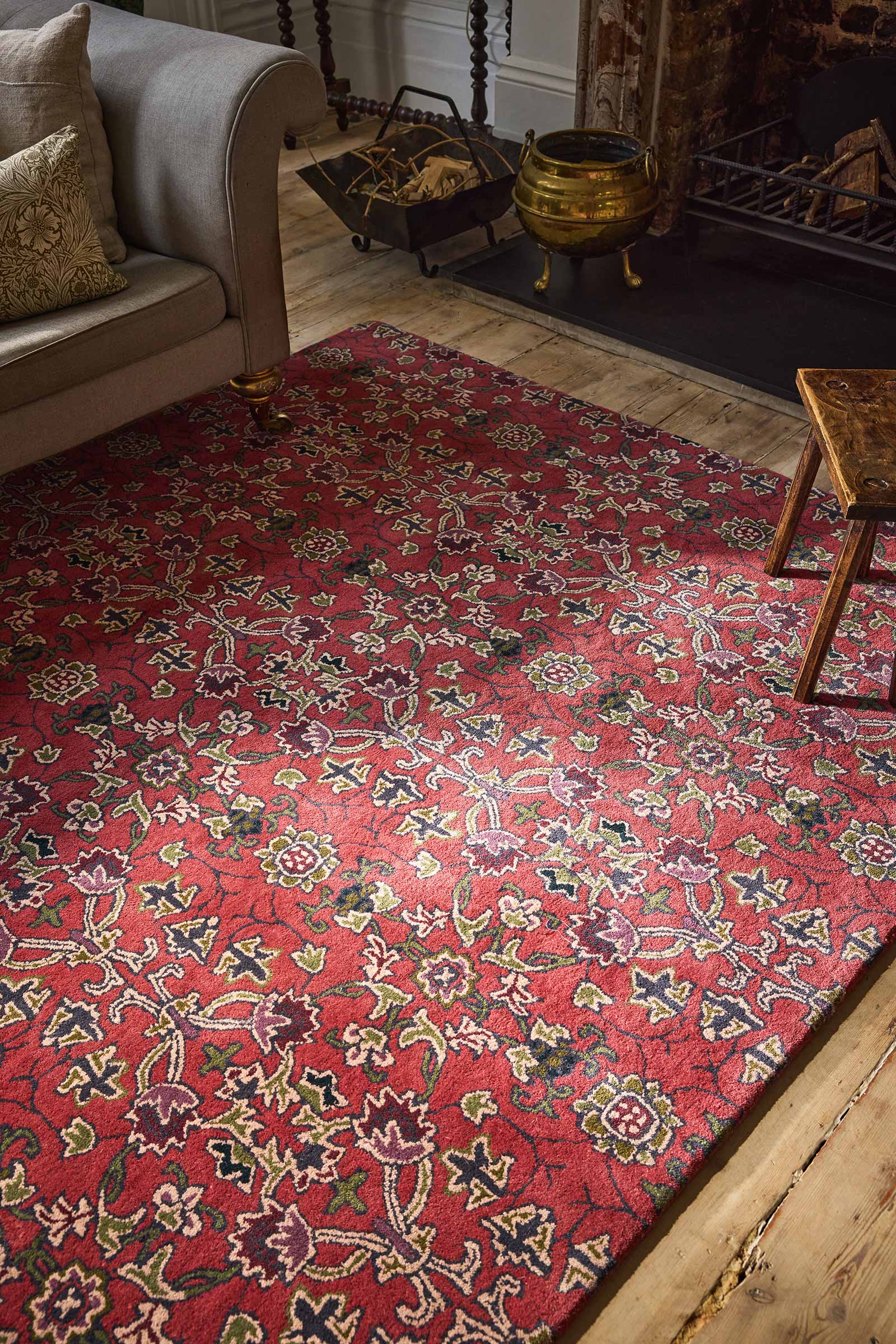 Morris Co X The Huntington Persian Scroll Plum 130603 interior B